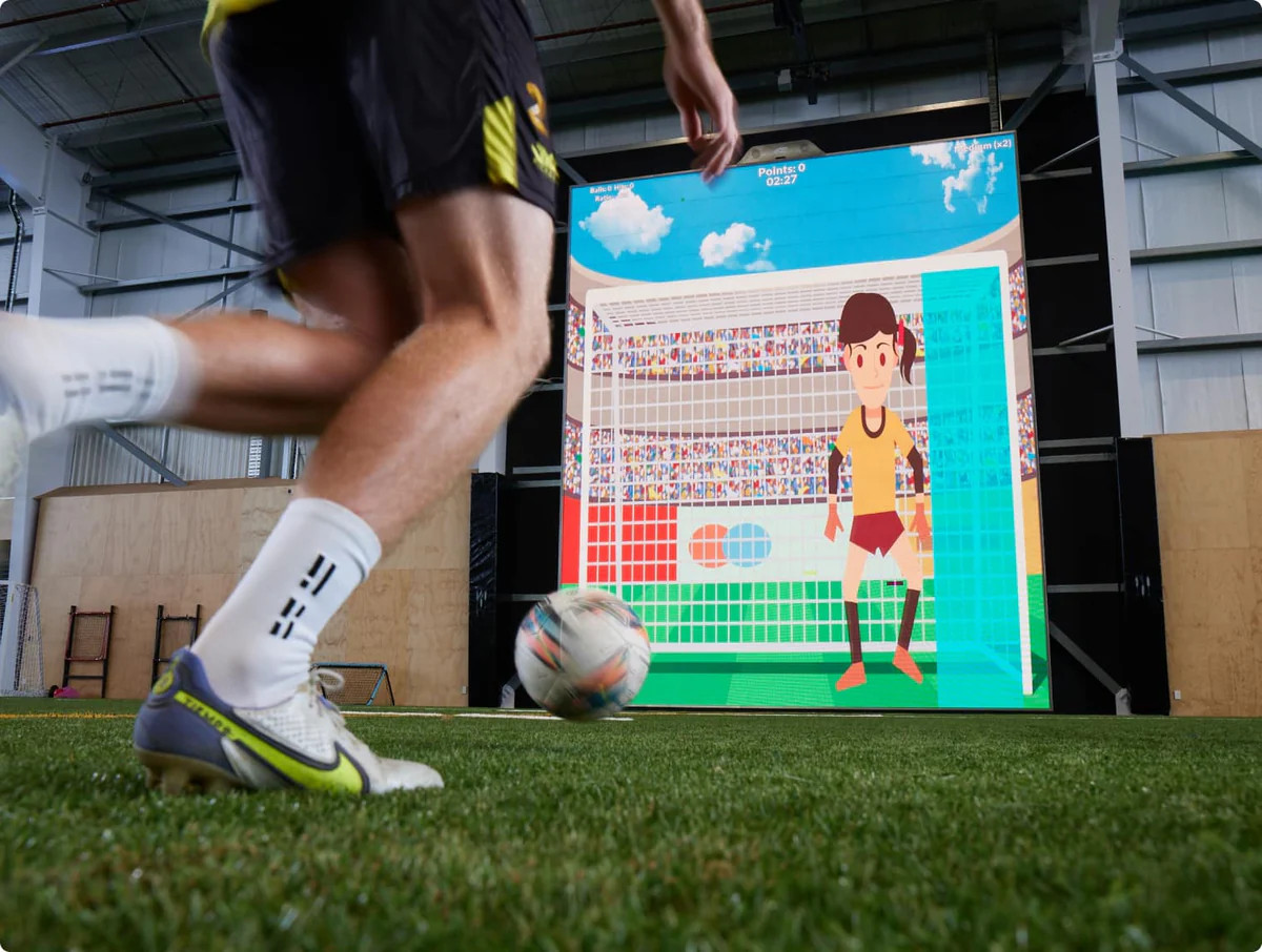 Interactive Soccer Wall
